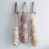 厨房墙面挂式收纳网袋 可抽取式网状果蔬收纳袋 JY114