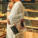 购物袋ins超火包时尚大包透明包包女网红果冻包pvc潮流购物单肩包