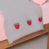 家用被子固定器床单防滑固定夹被角被罩防滑固定扣防跑神器 棉质按压款 散装含钉子（草莓）单个卖