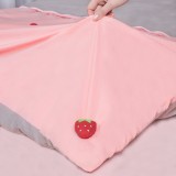 家用被子固定器床单防滑固定夹被角被罩防滑固定扣防跑神器 棉质按压款 散装含钉子（草莓）单个卖