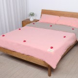 家用被子固定器床单防滑固定夹被角被罩防滑固定扣防跑神器 棉质按压款 散装含钉子（草莓）单个卖