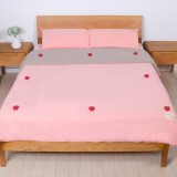 家用被子固定器床单防滑固定夹被角被罩防滑固定扣防跑神器 棉质按压款 散装含钉子（草莓）单个卖