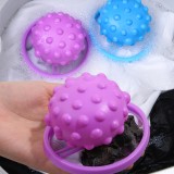 洗衣机漂浮物过滤网袋滤毛器除毛器清洁去污洗衣球衣物洗护球 （刺球形）深色系