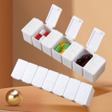 家用药盒分药盒七格药品随身收纳盒一周装药盒子药片盒迷你便携小药盒