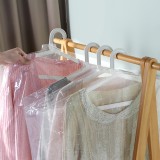 透明挂衣袋子衣服防尘罩防尘袋大衣一次性防尘罩衣服套衣罩10个装（60*45cm迷你）