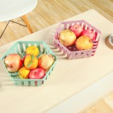 家用水果盘零食盘干果盘创意六角水果盘干果盒沥水盘点心盒糖果盒