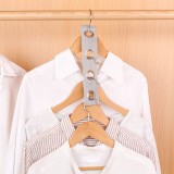 多功能服装连接挂衣带衣架连接布条省空间家用挂衣架套装搭配道具（四孔款）