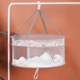 晒衣篮晾衣网晾衣架家用晒袜子晾衣服神器防变形毛衣专用网兜平铺式晾衣篮（封闭款）