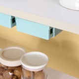 抽屉式免钉桌下收纳盒办公室桌下隐藏储物小抽屉厨房用具省空间置物盒