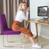  弹力椅子套餐椅罩防尘套酒店宴会婚庆座椅套凳子罩（纯色半包款）