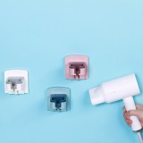 浴室免打孔置物架强力吸盘厕所电吹风挂架洗手间吹风机架子（挂钩款）