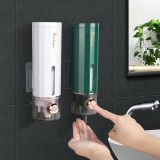 浴室免打孔皂液器洗手液挂壁器按压分装瓶酒店洗发水沐浴露盒子壁挂式皂盒