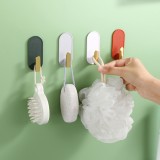 轻奢免打孔挂钩强力粘胶粘钩承重门后挂衣钩厨房壁挂墙壁无痕粘贴衣服钩子(4个装)