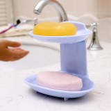 30年老品牌振兴 天枰双层肥皂盒香皂置物架浴室卫生间免打孔吸盘沥水盒皂托壁挂肥皂架 （ZG295）