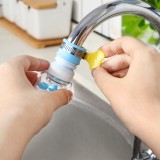 厨房水龙头防溅花洒自来水过滤嘴滤水器卡扣式360°可旋转伸缩节水器HY-034