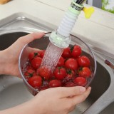 厨房水龙头防溅花洒自来水过滤嘴滤水器卡扣式360°可旋转伸缩节水器HY-034