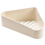 卫生间置物架壁挂浴室角架收纳架免打孔卫浴吸壁式吸盘沥水架三角架