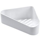 卫生间置物架壁挂浴室角架收纳架免打孔卫浴吸壁式吸盘沥水架三角架