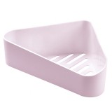 卫生间置物架壁挂浴室角架收纳架免打孔卫浴吸壁式吸盘沥水架三角架