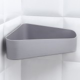 卫生间置物架壁挂浴室角架收纳架免打孔卫浴吸壁式吸盘沥水架三角架