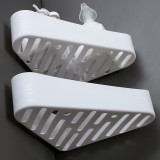 卫生间置物架壁挂浴室角架收纳架免打孔卫浴吸壁式吸盘沥水架三角架