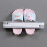 浴室可折叠三合一壁挂式拖鞋架免打孔置物架卫生间墙面收纳架子