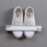 浴室可折叠三合一壁挂式拖鞋架免打孔置物架卫生间墙面收纳架子