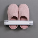浴室可折叠三合一壁挂式拖鞋架免打孔置物架卫生间墙面收纳架子
