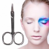 修眉剪刀不锈钢美容便携式小剪刀修剪假睫毛鼻毛化妆小工具眉毛剪 （美伊亭210）