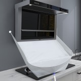 新款油烟机清洗接水袋厨房免贴吸盘清洗罩防水袋家用油烟重油污清洗套装神器接水罩（无骨架）