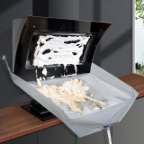 新款油烟机清洗接水袋厨房免贴吸盘清洗罩防水袋家用油烟重油污清洗套装神器接水罩（无骨架）