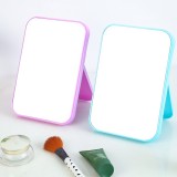 镜子台式化妆镜桌面长方形随身镜梳妆镜台式折叠便携书桌小公主镜