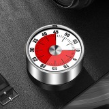 家用厨房计时器不锈钢机械提醒器学生学习计时专用儿童闹铃时间管理闹钟可视化定时器