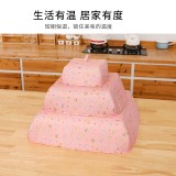 家用可折叠加厚餐桌罩厨房防苍蝇食物罩桌盖冬季保温饭菜罩（财神猫）方形