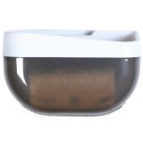 卫生间纸巾盒免打孔厕所抽纸盒收纳架卫浴壁挂式卷纸盒花盆状手纸盒卫生纸置物架