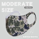 明星同款口罩男女通用多色可选防尘口鼻罩可水洗薄款透气口罩有弹力（迷彩）