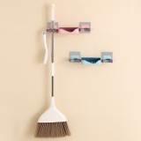 三合一拖把肥皂架家用壁挂式无痕挂拖把架浴室防潮沥水带挂钩肥皂架