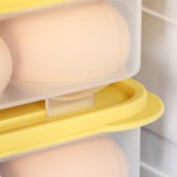 冰箱鸡蛋收纳盒家用分格大容量鸡蛋盒塑料架托可叠加带盖鸡蛋保鲜盒（24格）