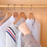 家用衣物防尘罩衣柜挂式透明挂衣袋羽绒服大衣收纳袋子衣服防尘罩（18丝）