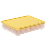 冰箱鸡蛋收纳盒家用分格大容量鸡蛋盒塑料架托可叠加带盖鸡蛋保鲜盒（24格）