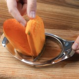 创意环形切芒果工具水果分割器削芒果刀去核器不锈钢切片器剥皮去皮器