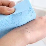 宝宝搓澡工具儿童洗澡搓泥印花款海绵婴儿搓灰强力搓背巾幼儿搓澡巾浴擦