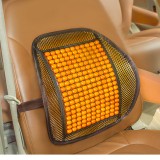 车腰靠腰垫枕夏天透气护腰靠背靠垫木珠按摩汽办公室车载座椅腰托