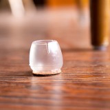 创意加厚耐磨防滑全透明硅胶桌椅脚套家具静音地板保护垫椅子凳子桌脚垫（6号 圆底圆口 1.7-2.1cm）