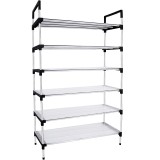 不锈钢多层鞋架简易组合式收纳鞋柜省空间宿舍鞋架子家用经济型 (67cm垫片款)