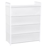 防尘带门帘鞋架家用多层钢管组装防尘鞋柜宿舍省空间收纳神器鞋子架（白色）