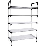 不锈钢多层鞋架简易组合式收纳鞋柜省空间宿舍鞋架子家用经济型 (67cm垫片款)