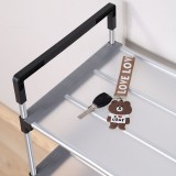 不锈钢多层鞋架简易组合式收纳鞋柜省空间宿舍鞋架子家用经济型 (67cm垫片款)