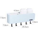 卫生间吸壁牙刷收纳架牙刷筒牙刷杯牙刷置物架壁挂式牙刷架洗漱套装