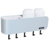 卫生间吸壁牙刷收纳架牙刷筒牙刷杯牙刷置物架壁挂式牙刷架洗漱套装